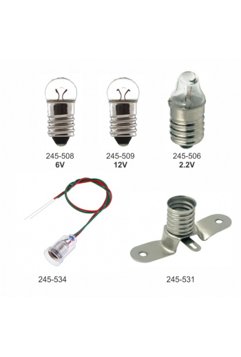 245-509  Foco de Rosca Tipo Perlita 12V, Base E10