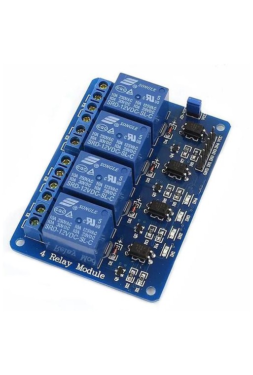XS-160 Modulo de 4 Relevadores 12V