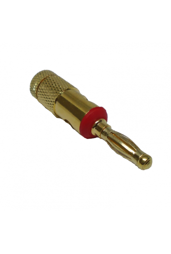705-746 Plug Banana Metalizado Apilable Color Rojo