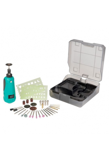 HER-201 Mini Taladro Multiusos con Brocas y Esmeriles 21 Accesorios