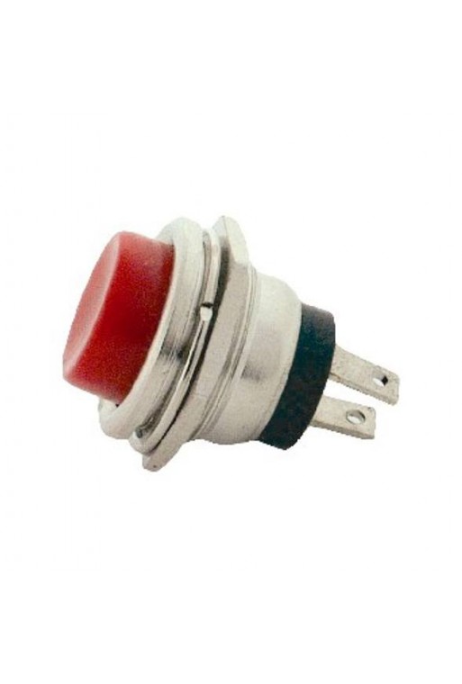 835-308-ROJ Boton Abierto Push 3A 125VAC 2 Pines Color Rojo