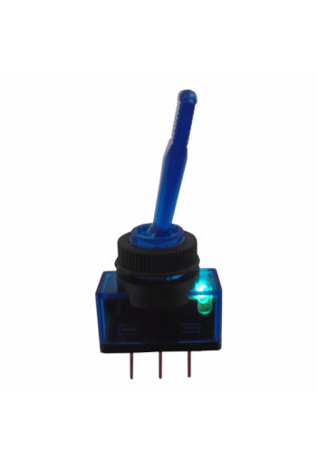 835-267 Interruptor Switch ON-OFF, de Palanca, Con Piloto Azul, 20A 12V