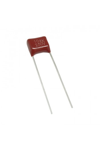 CP-.1-250V Capacitor de Poliester 0.1uF 100nF 250V -104-