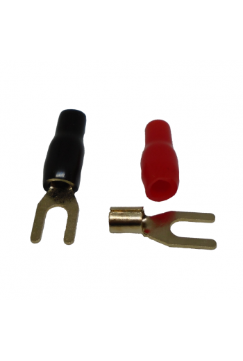  Para Cables Calibre 12AWG 4 piezas. Color Negro y Rojo