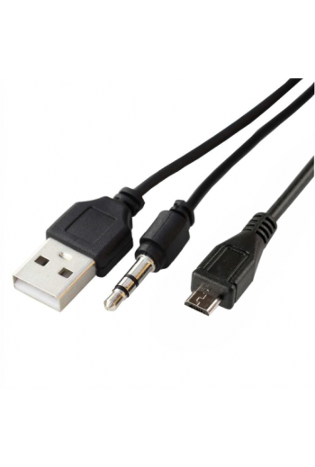 700-556 Cable 2 en 1 Micro USB V8