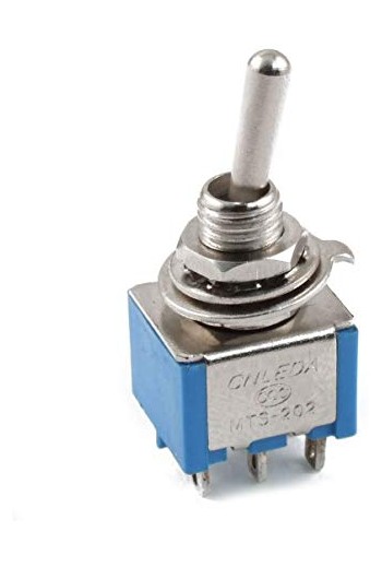 835-263 Switch Palanca  6P 2P-2T ON-OFF-ON 6A 125V 3 Pasos
