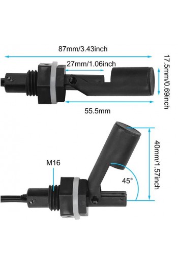 XS-527 Sensor de Nivel de Líquidos Flotador Horizontal Anticorrosivo