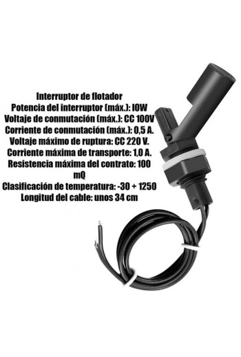 XS-527 Sensor de Nivel de Líquidos Flotador Horizontal Anticorrosivo