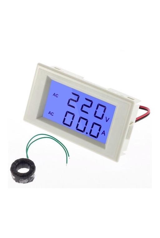 XS-579 Voltímetro Y Amperímetro Digital 80 a 300V 100A AC