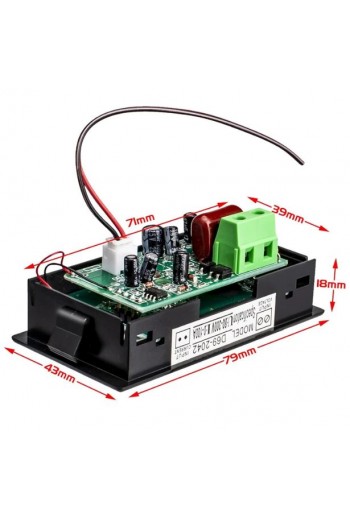 XS-579 Voltímetro Y Amperímetro Digital 80 a 300V 100A AC, Corriente Alterna D69-2042