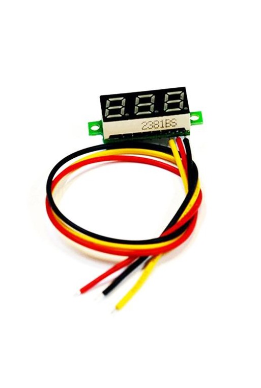 XS-146 Voltímetro Digital Mini de 3 Dígitos