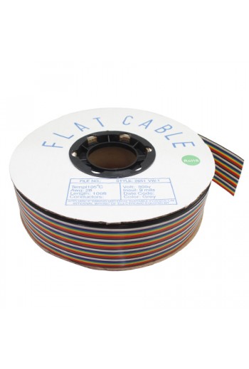 CAPL-40M Cable Plano de 40 Vías Multi Color (Por Metro)