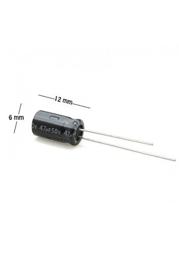 CE-47-50V Capacitor Electrolítico 47uF 50V 105C