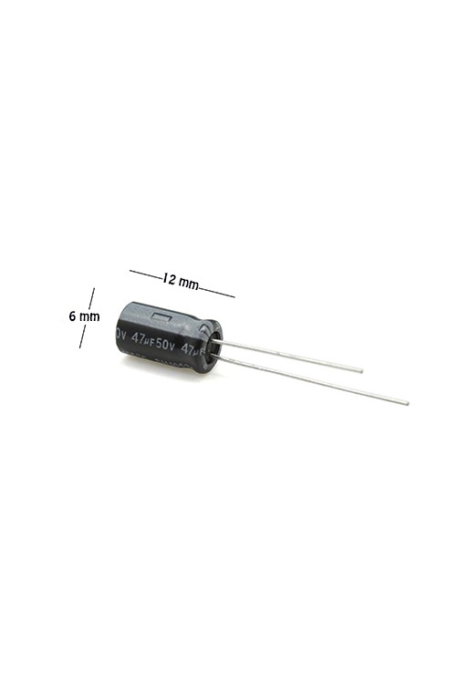 CE-47-50V Capacitor Electrolítico 47uF 50V 105C