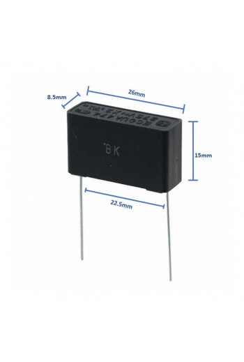 CP-.47-275V Capacitor de Seguridad de Poliéster 0.47uF 47nF 275VAC  ECQ-UAAF474K -474-