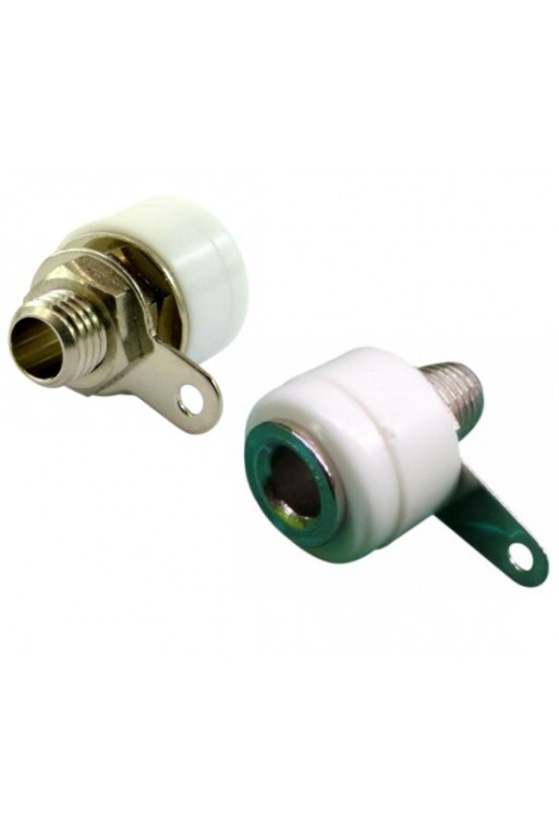 705-422 Jack Banana Hembra Chico Color Blanco 4mm