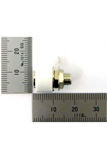 705-422 Jack Banana Hembra Chico Color Blanco 4mm