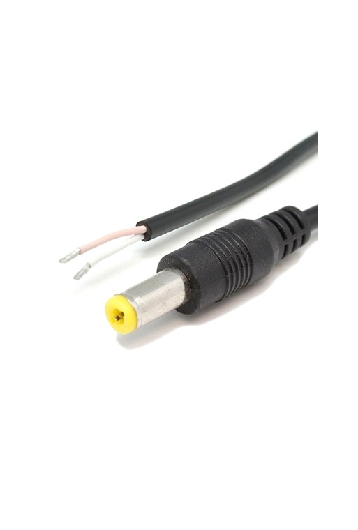 DC5.1-PLUG Conector Plug 5.1mm con Cable de 20 cm