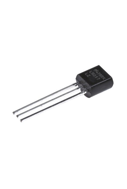 LM317LZ Regulador de Voltaje Lineal Positivo Ajustable 1.2 a 37V 1.5A TO-92-3