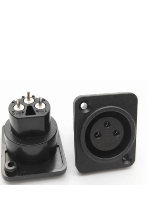 705-793 Plug para Chasis Tipo Cannon XLR con 3 Pines