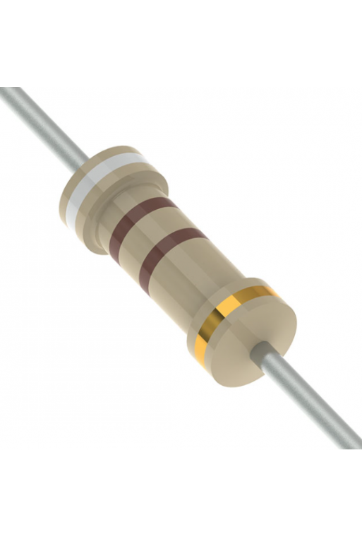 R910E-1-2 Resistencia de Carbón 910 ohms 1/2 Watt