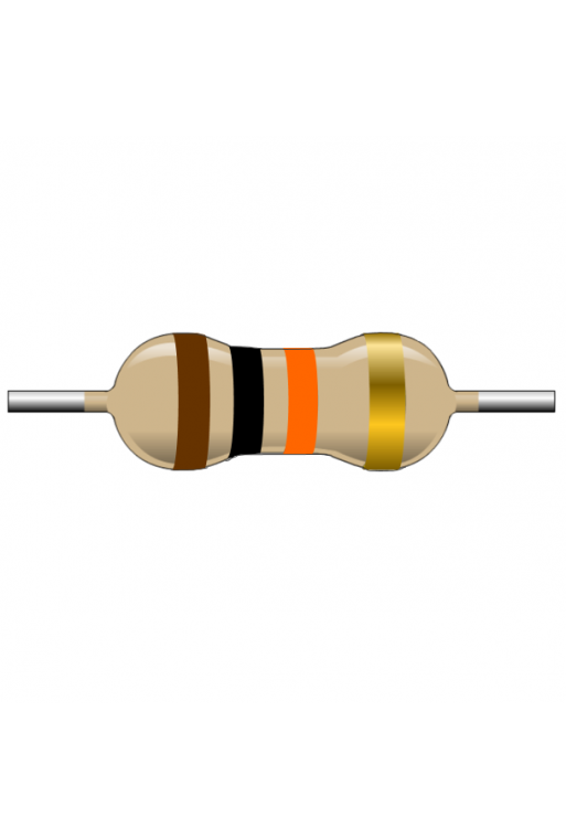 R10K-1 Resistencia de Carbón 10k ohms 1 Watt