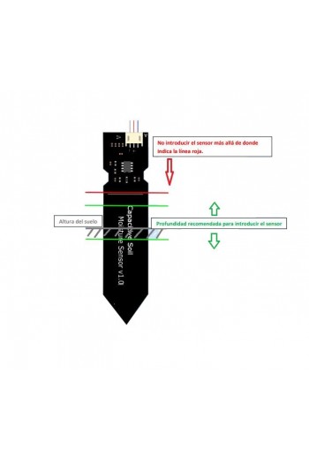 XS-563 Sensor De Humedad de Suelo Capacitivo Analógico SEN0193