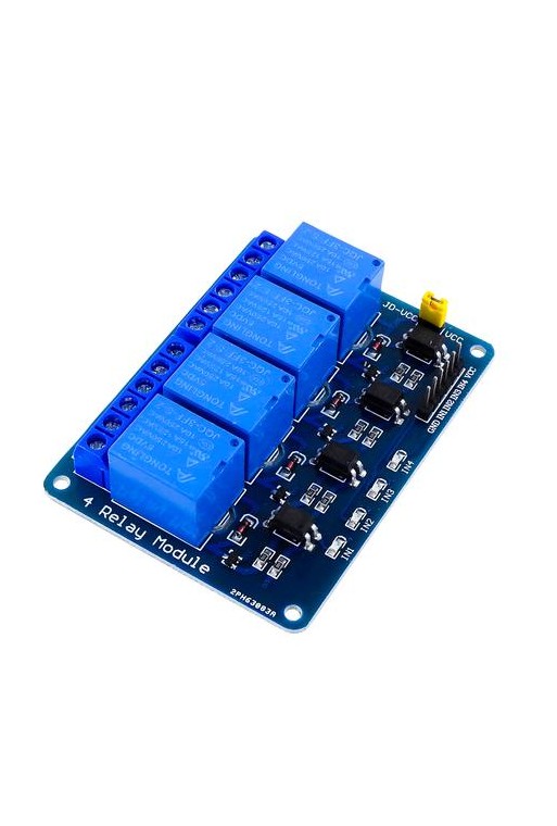XS-128 Modulo de 4 Relevadores 5V