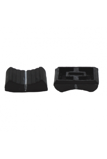 PD-NEG-011 Perilla para Potenciometro Deslizable Color Negro con Franja Blanca