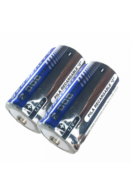 660-710 Par de Pilas Baterías Recargables NI-Mh 1.2V 2000mAh