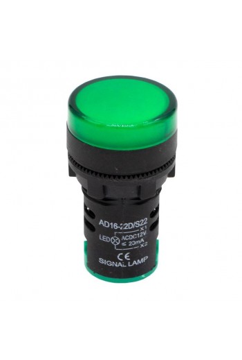 245-1020 Indicador Luminoso para Tableros 24VDC Color Verde