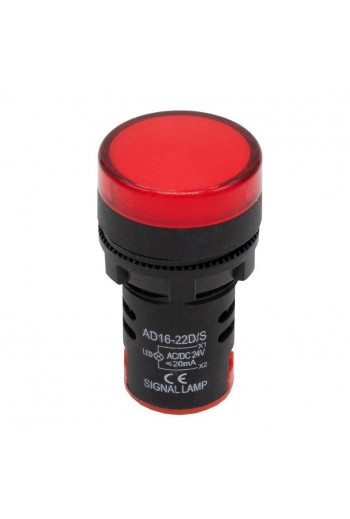 245-1021 Indicador Luminoso para Tableros 24VDC Color Rojo
