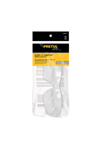 LEN-ST-P Lentes de Seguridad con Mica Transparente Pretul Lite 20401 TRUPER