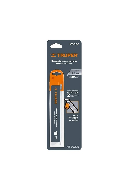 REP-CUT-6 Cuchillas de Repuesto para Cutter CUT-6 de 18mm  16965