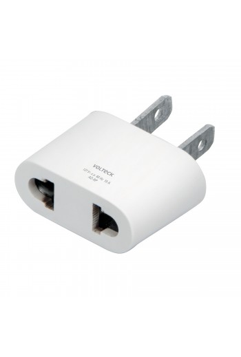 AD-RP Adaptador Tomacorriente de Barra Redonda a Plana (Europeo a Americano) 46245