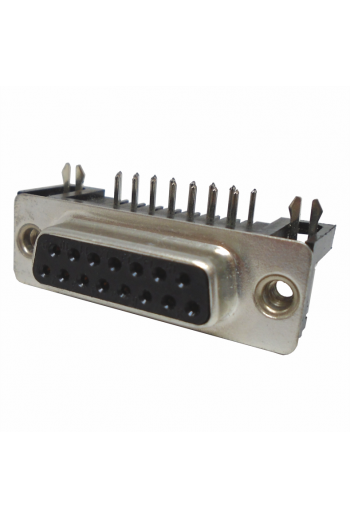 DB-15SAR Conector DB15 Hembra Angulo Recto S/T