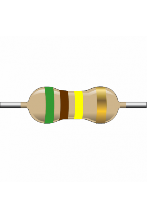 R510K-1-2 Resistencia de Carbón 510K ohms 1/2 Watt