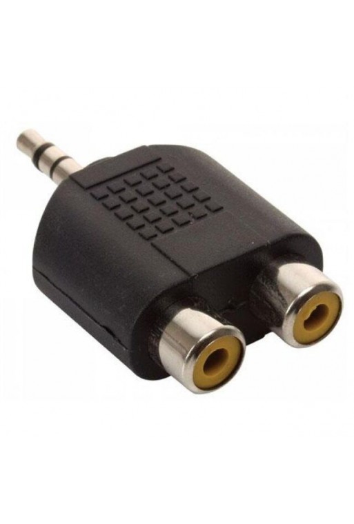 705-086 251-038 Adaptador de Plug 3.5 mm a 2 Jacks RCA