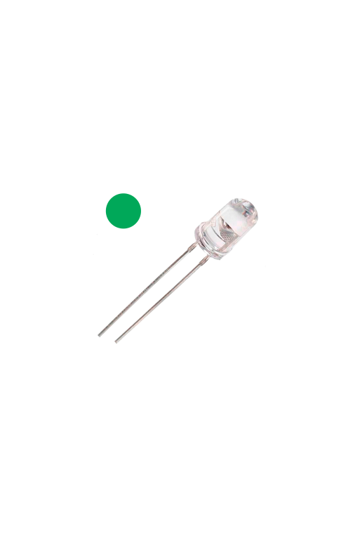 LD5-VER-ULT Verde Ultrabrillante Transparente 5mm