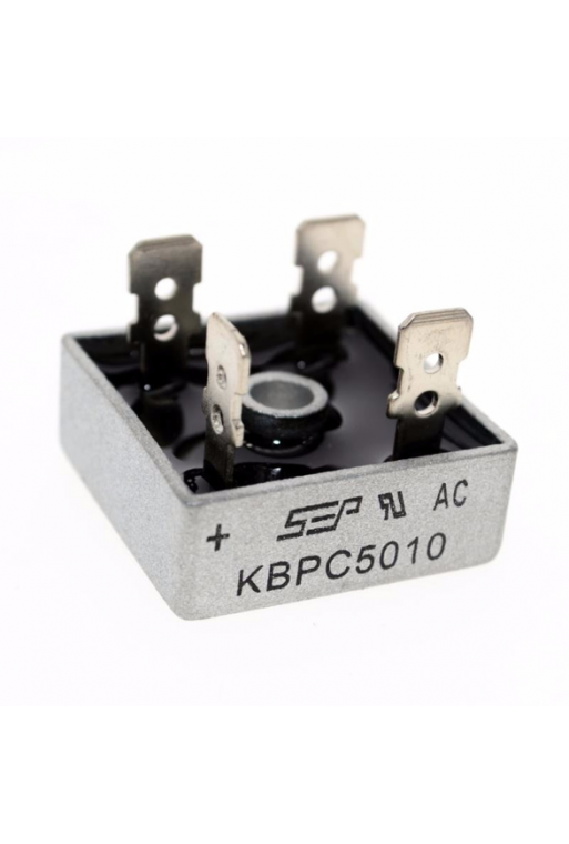 KBPC5010 Puente rectificador de estado solido con 4 terminales 1kV 50A