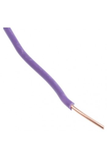 ALA24-MOR Alambre Calibre 24 para Proto Color Morado (Por Metro)