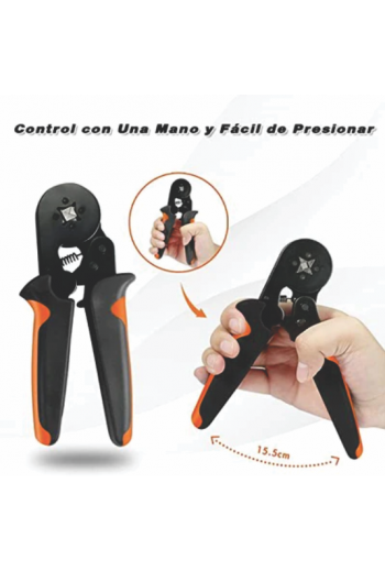 HSC8-6-4A Pinzas Alicates Engarzadoras para Ferrule Calibre 23 a 7 AWG