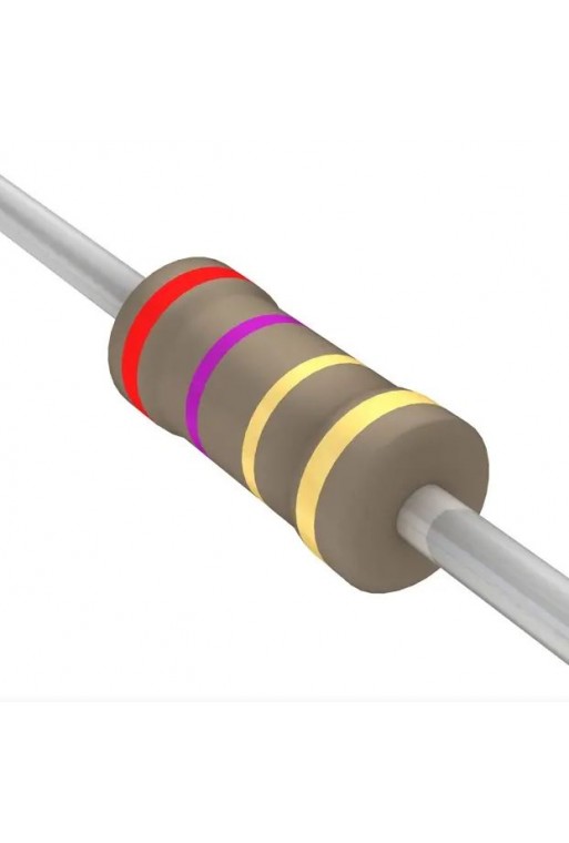 R2E7-1-2 Resistencia de Carbón 2.7 ohms 1/2 Watt