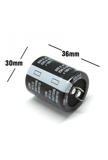 CE-820-250V Capacitor Electrolítico 820uF 250V 105C