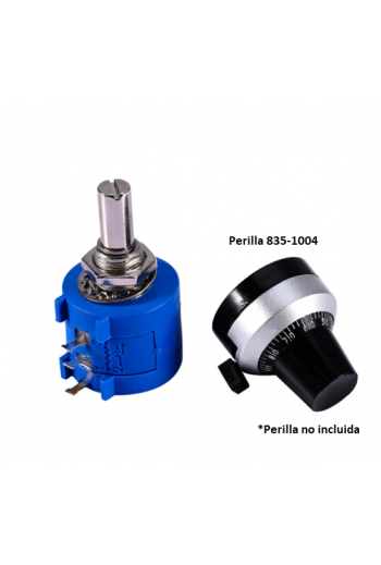 POT1K-PRE Potenciómetro de Precisión 3590S, 10 Vueltas, 1Kohm