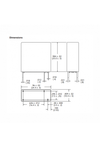 SDT-SS-112DM Relevador 12V 10A 4 Pines