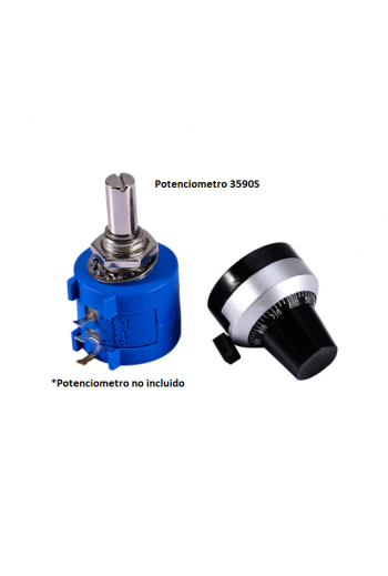 835-1004 Perilla Dial Contadora para Potenciómetro de Precisión 3590S