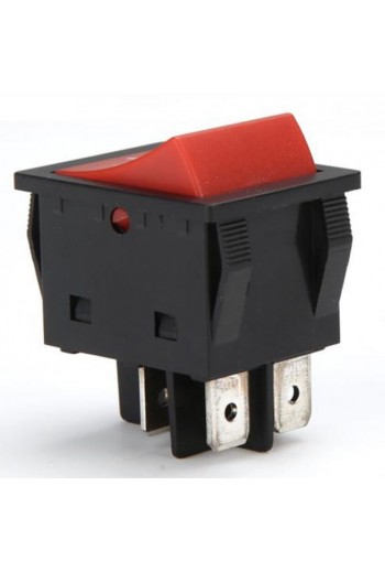 835-1046 Interruptor Switch Balancin 4 Terminales 2P 1T, Alta Potencia 30A 125 a 250VAC JW01-A1