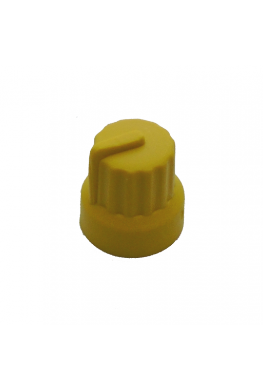PE-AMA Perilla para Potenciometro Estriado Color Amarillo