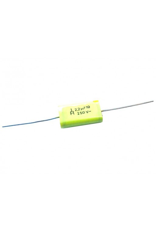 CPM-2.2-250V Capacitor de Poliester  Metalizado para Tweeter Tipo Bala de 2.2uF a 250V